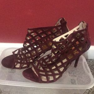 Micheal Kors laser cut booties